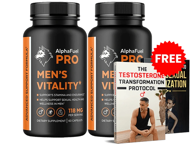 AlphaFuel Pro Male Vitality Supplement Bottles